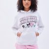 Aux Femmes Aéropostale Culture Pop | Sweat A Capuche Surdimensionne Avec Motif Hello Kitty Et Ses Amis Gris