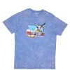 Pour Des Hommes Aéropostale T-Shirts Graphiques | T-Shirt Delave A L'Acide Graphique Top Gun Un Jean Bleu