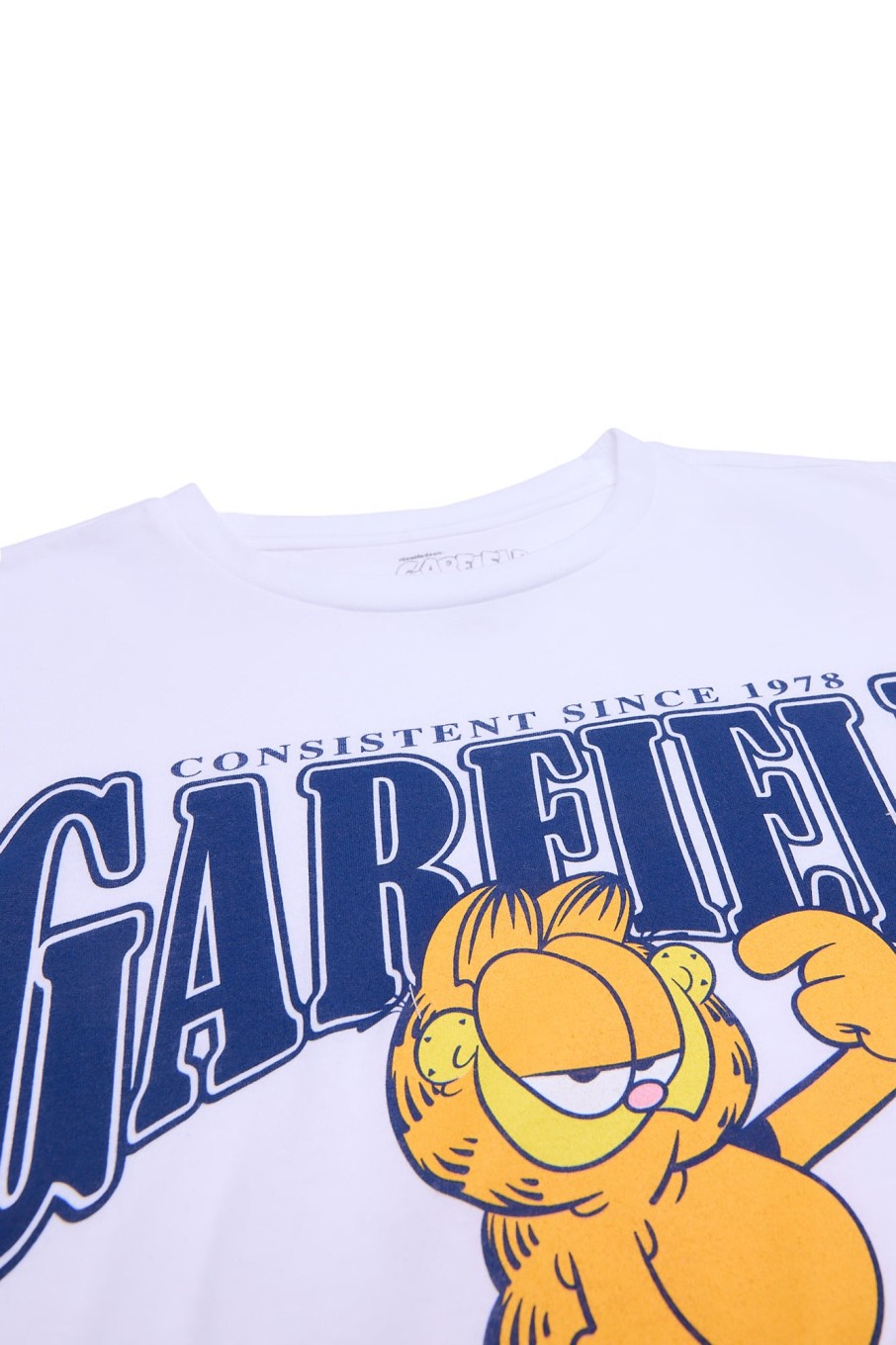 Aux Femmes Aéropostale T-Shirts | Garfield Demandez-Moi Si Je M'En Soucie T-Shirt Decontracte Graphique Blanc