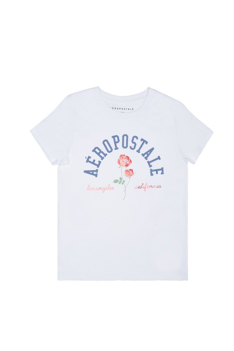 Aux Femmes Aéropostale Aeropostale | T-Shirt Classique A Graphique Aeropostale Rose Blanc