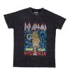 Aux Femmes Aéropostale Musique | Def Leppard Hysteria 1988 Tour Graphic T-Shirt Decontracte Mixte