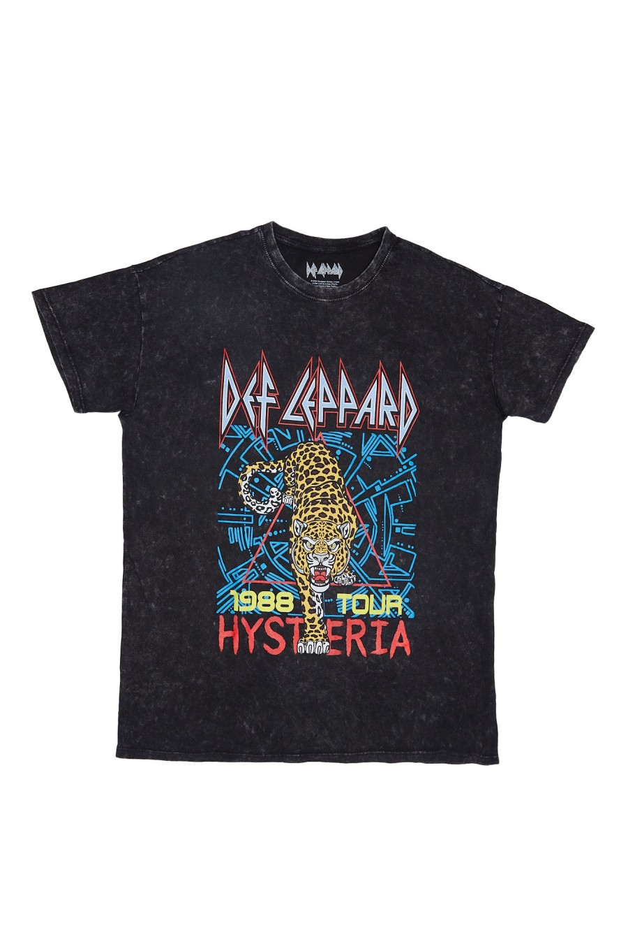 Aux Femmes Aéropostale Musique | Def Leppard Hysteria 1988 Tour Graphic T-Shirt Decontracte Mixte