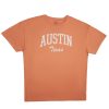 Aux Femmes Aéropostale T-Shirts | T-Shirt Surdimensionne Graphique Austin Texas Orange