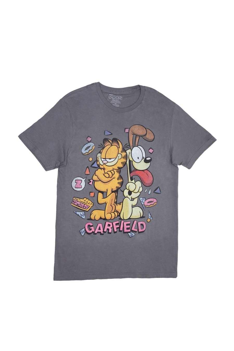 Aux Femmes Aéropostale Culture Pop | T-Shirt Decontracte Avec Graphique Alimentaire Garfield Charbon