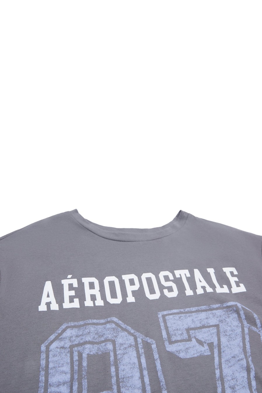 Aux Femmes Aéropostale Aeropostale | T-Shirt Boyfriend Graphique Aeropostale 87 Gris Fonce