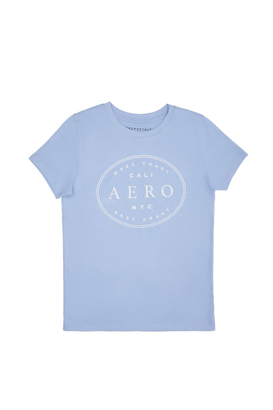 Aux Femmes Aéropostale T-Shirts | Aeropostale California New York City T-Shirt Classique Graphique Un Jean Bleu