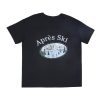 Aux Femmes Notes bleues Destination | T-Shirt Boyfriend Graphique Apres-Ski Noir