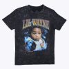 Pour Des Hommes Aéropostale T-Shirts Graphiques | T-Shirt Delave A L'Acide Graphique Lil Wayne Noir