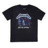 Pour Des Hommes Notes bleues Musique | T-Shirt Graphique Metallica Ride The Lightning Noir