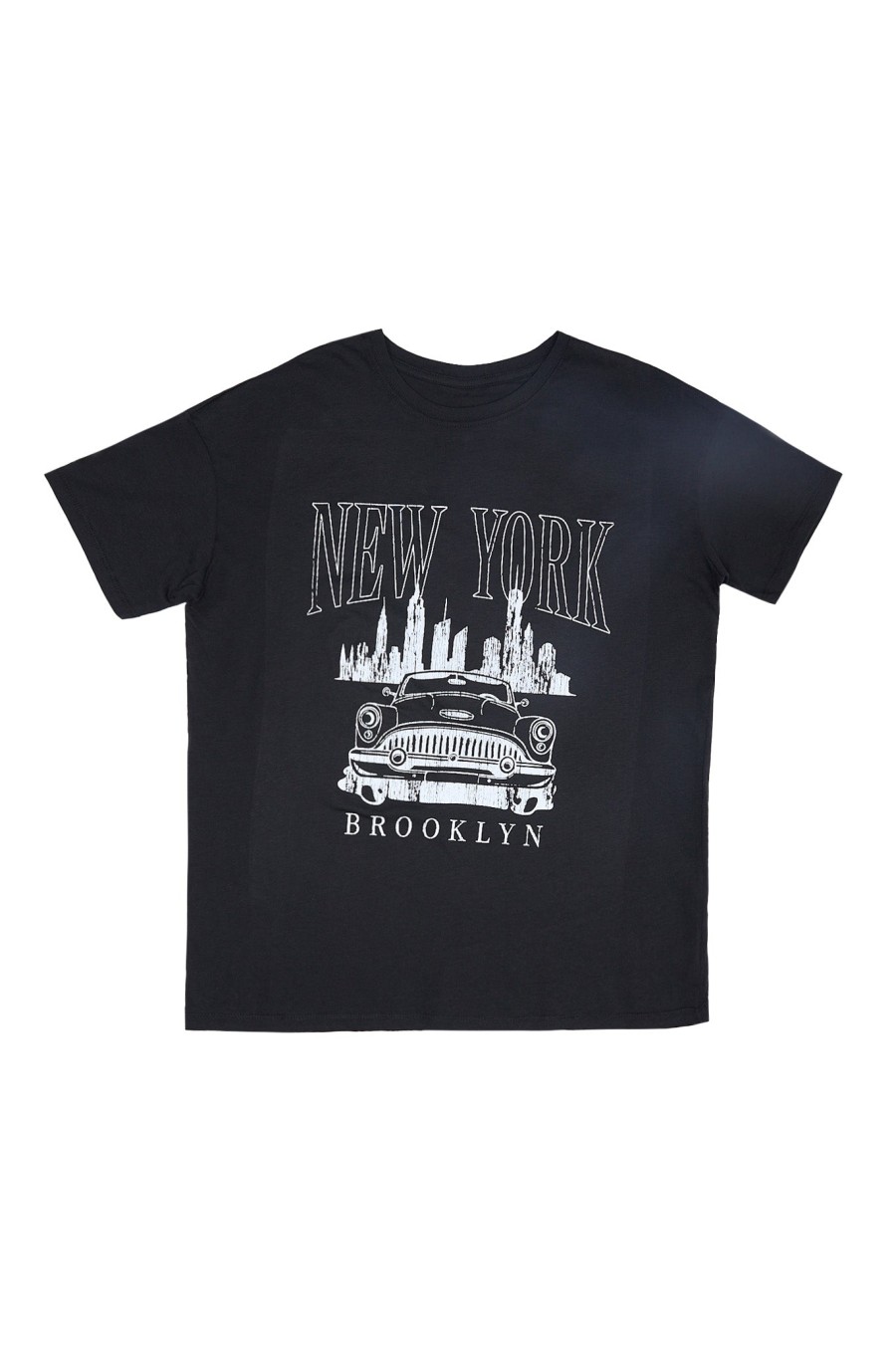 Aux Femmes Notes bleues T-Shirts | T-Shirt Boyfriend Graphique Brooklyn New York Noir