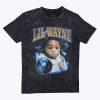 Pour Des Hommes Aéropostale Musique | T-Shirt Delave A L'Acide Graphique Lil Wayne Noir