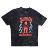 Pour Des Hommes Aéropostale Musique | T-Shirt Delave A L'Acide Graphique Death Row Records Noir