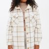 Aux Femmes Notes bleues Chemises + Flanelles | Veste Boutonnee Doublee En Sherpa