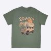 Aux Femmes Notes bleues T-Shirts Graphiques | T-Shirt Petit Ami Graphique Ford Bronco Vert Fonce