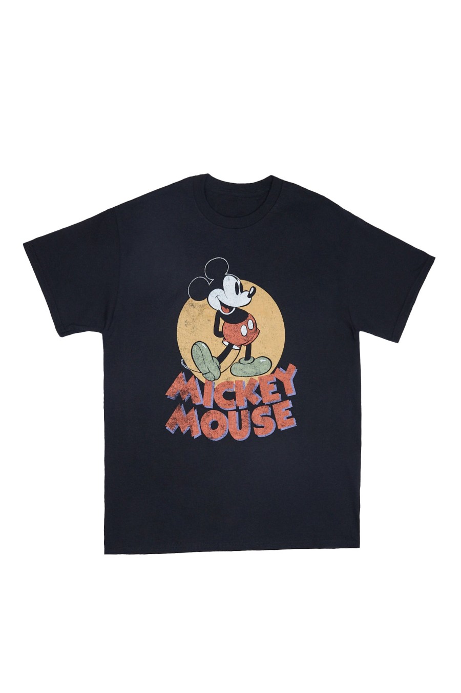 Aux Femmes Notes bleues Culture Pop | T-Shirt Petit Ami Graphique Walt Disney Mickey Mouse Noir