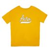 Aux Femmes Aéropostale T-Shirts | T-Shirt Petit Ami Graphique Aero Script Orange