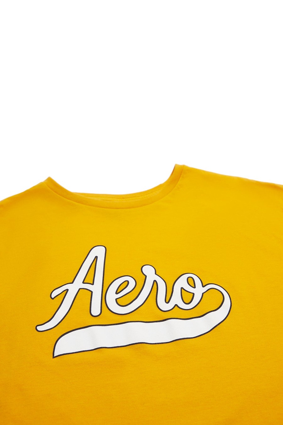 Aux Femmes Aéropostale T-Shirts | T-Shirt Petit Ami Graphique Aero Script Orange