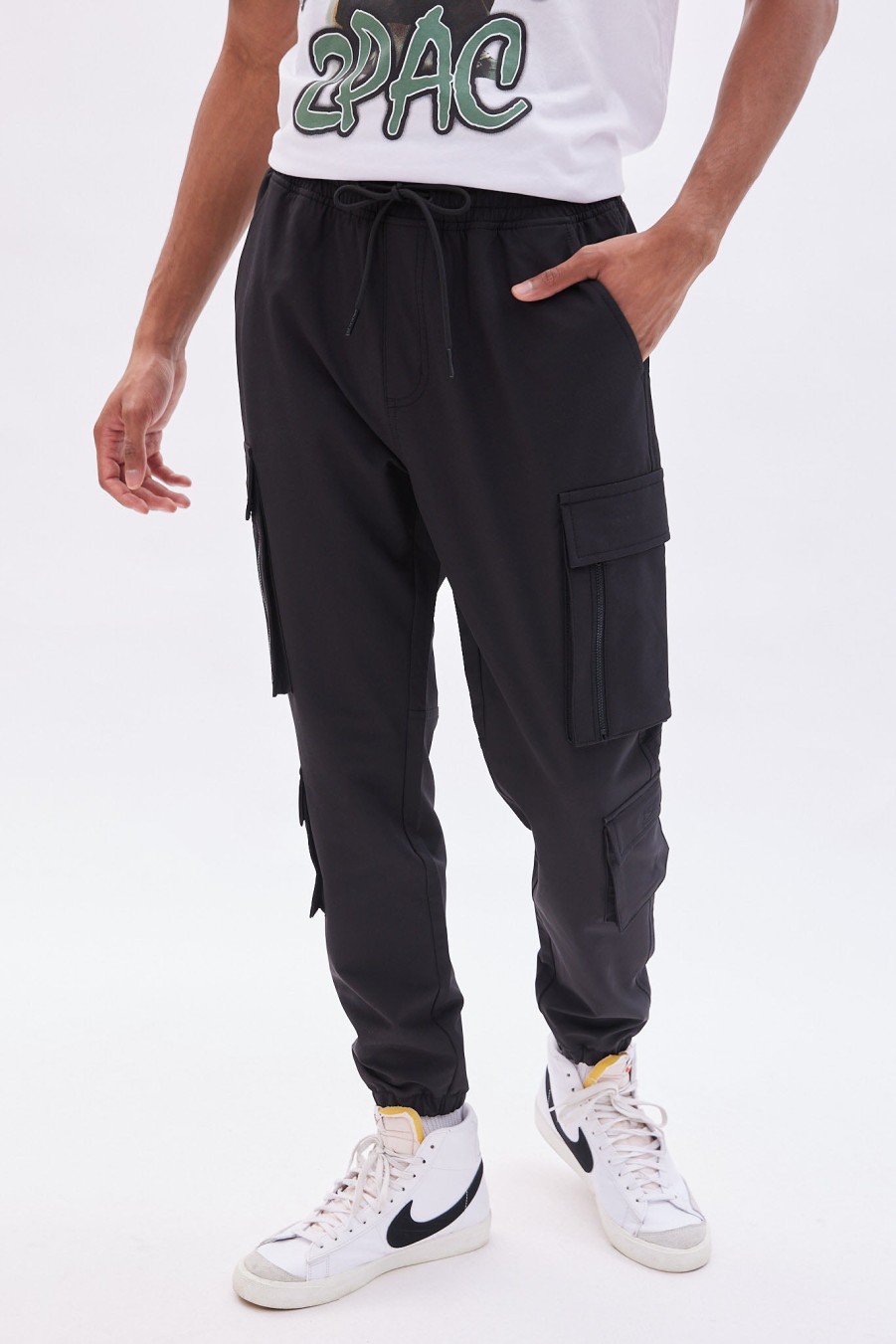 Pour Des Hommes Notes bleues Pantalons De Jogging | Pantalon De Jogging Cargo Utilitaire Traveler