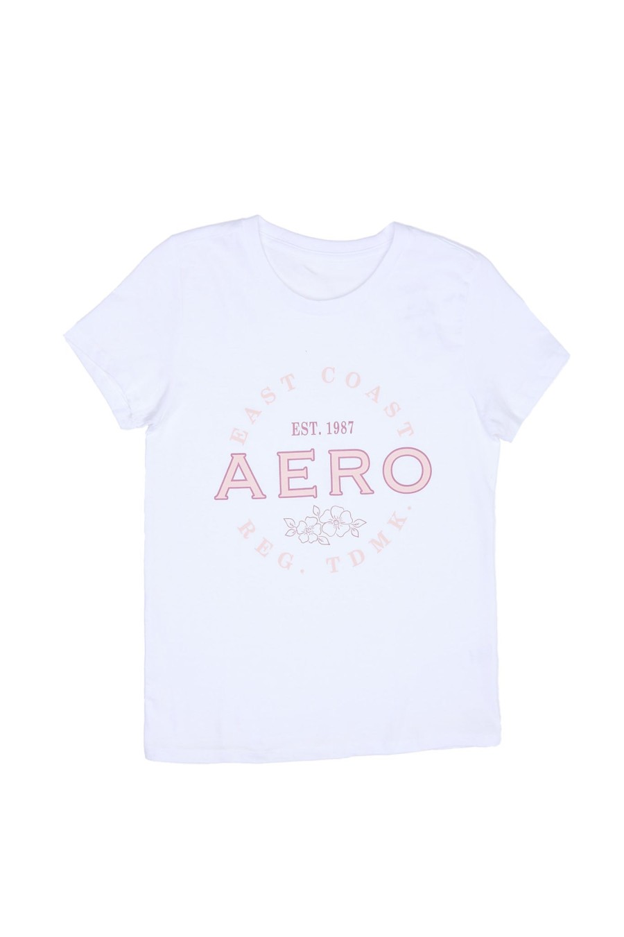 Aux Femmes Aéropostale T-Shirts | T-Shirt Classique Graphique Aero 1987 Blanc