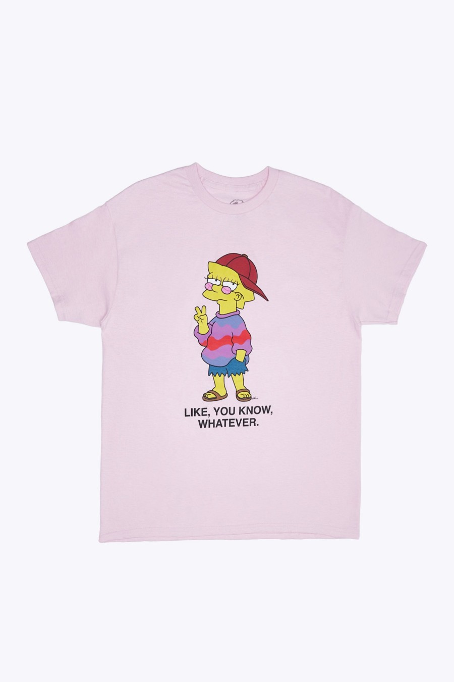 Aux Femmes Notes bleues T-Shirts | T-Shirt Petit Ami Graphique Lisa Simpson Des Simpsons Rose