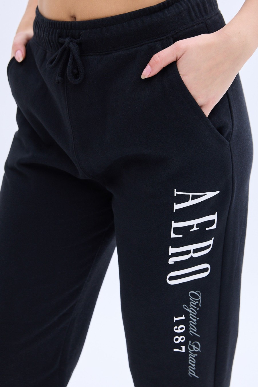 Aux Femmes Aéropostale Pantalons De Jogging | Pantalon De Jogging Boyfriend Taille Mi-Haute Aero