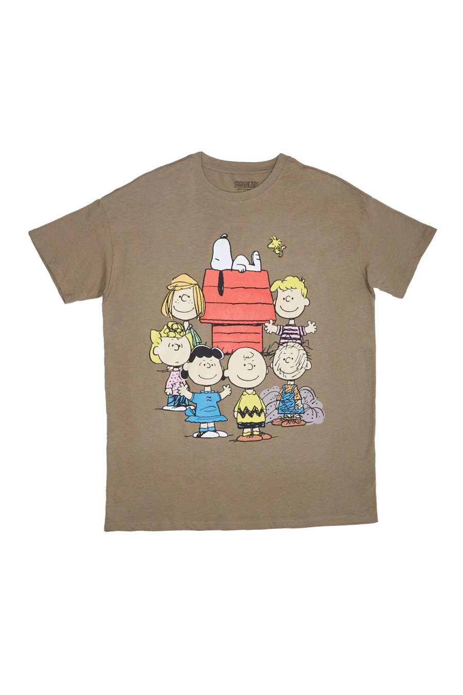 Aux Femmes Aéropostale T-Shirts | Peanuts Snoopy Family Graphic T-Shirt Decontracte Vert Chasseur