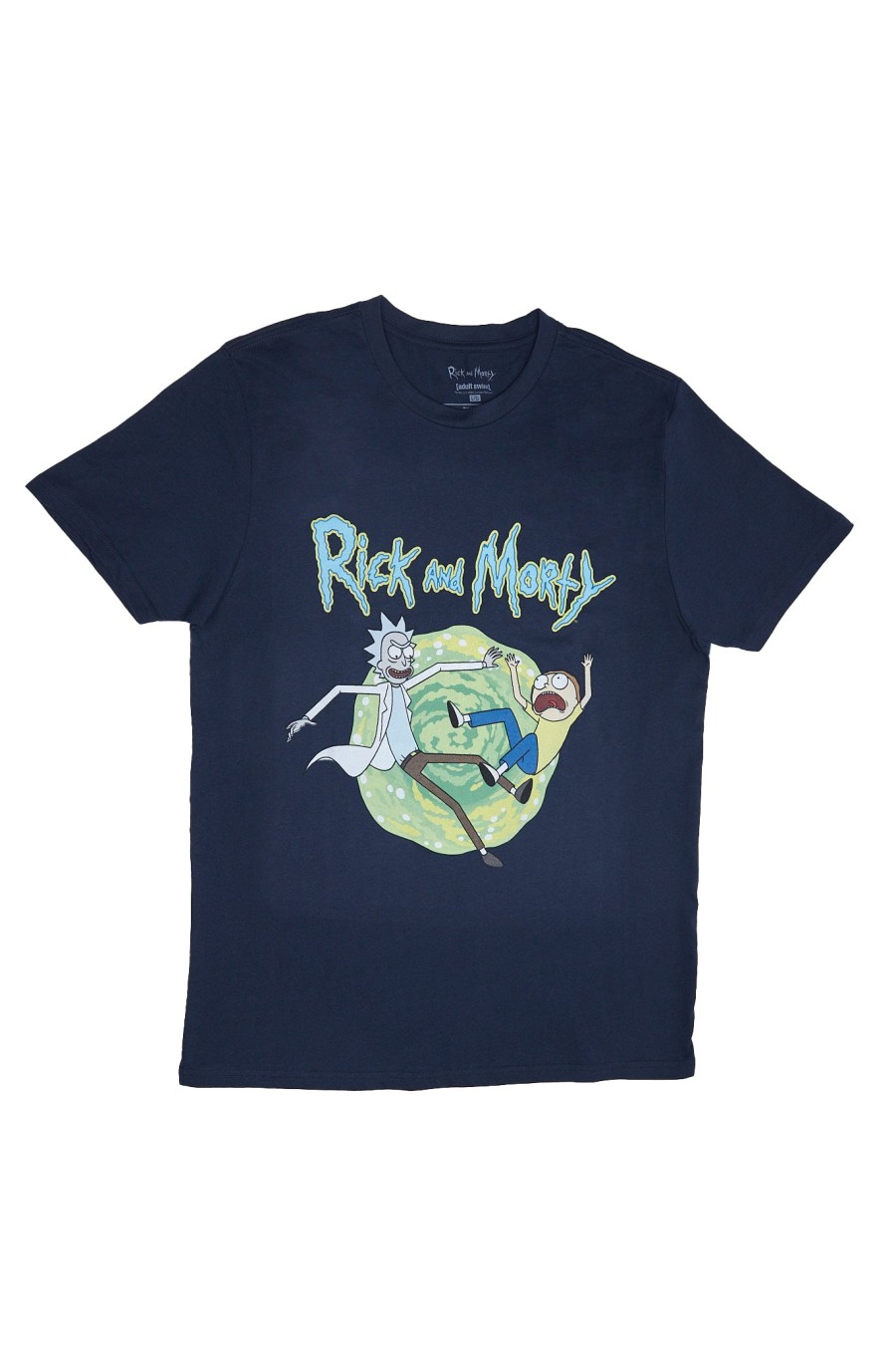 Pour Des Hommes Aéropostale Culture Pop | T-Shirt Graphique Du Portail Rick Et Morty Marine