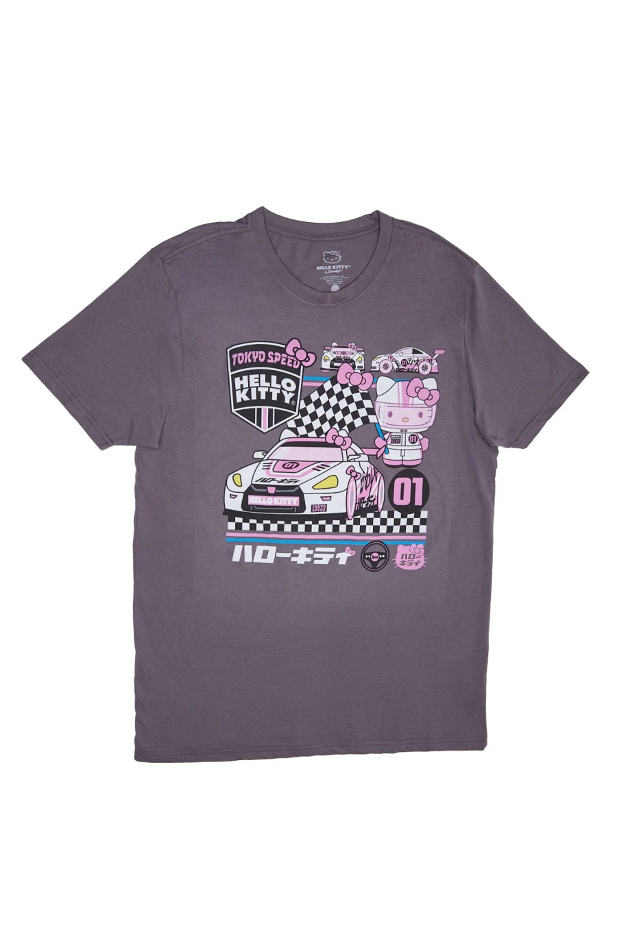 Pour Des Hommes Aéropostale T-Shirts Graphiques | T-Shirt Graphique Hello Kitty Race Gris