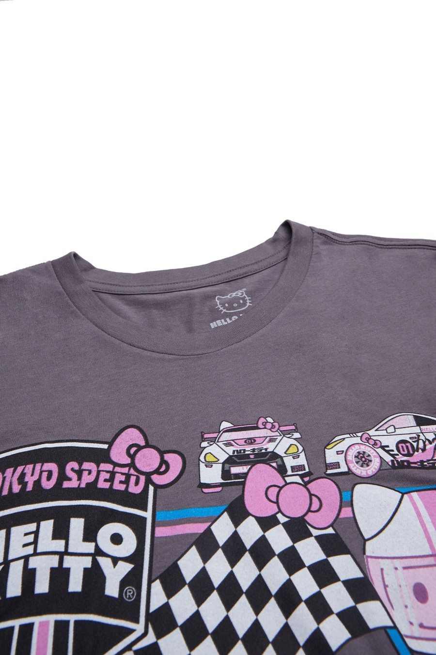 Pour Des Hommes Aéropostale T-Shirts Graphiques | T-Shirt Graphique Hello Kitty Race Gris