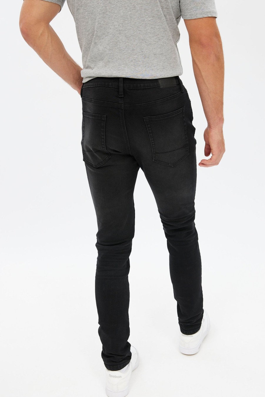 Pour Des Hommes Aéropostale Jeans | Jean Skinny Aero Athletique Charbon