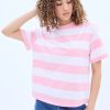 Aux Femmes Aéropostale T-Shirts | T-Shirt Decontracte A Col Ras Du Cou Aero