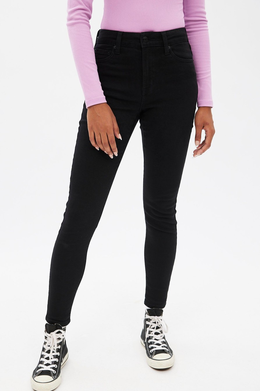 Aux Femmes Aéropostale | Jegging Aero Tres Extensible A Taille Haute Noir