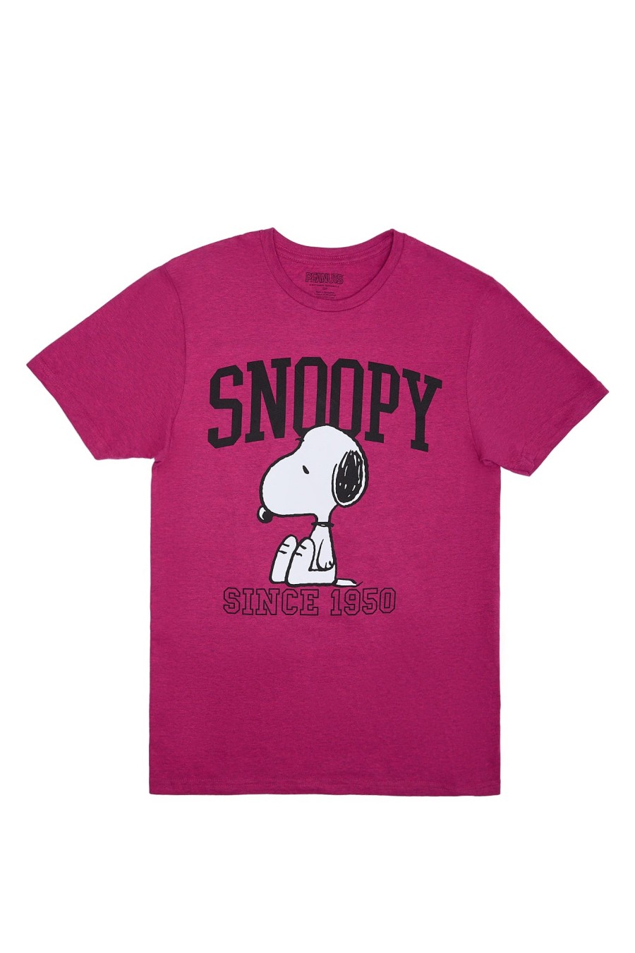 Aux Femmes Aéropostale T-Shirts | T-Shirt Decontracte Graphique Snoopy Peanuts Fuchsia