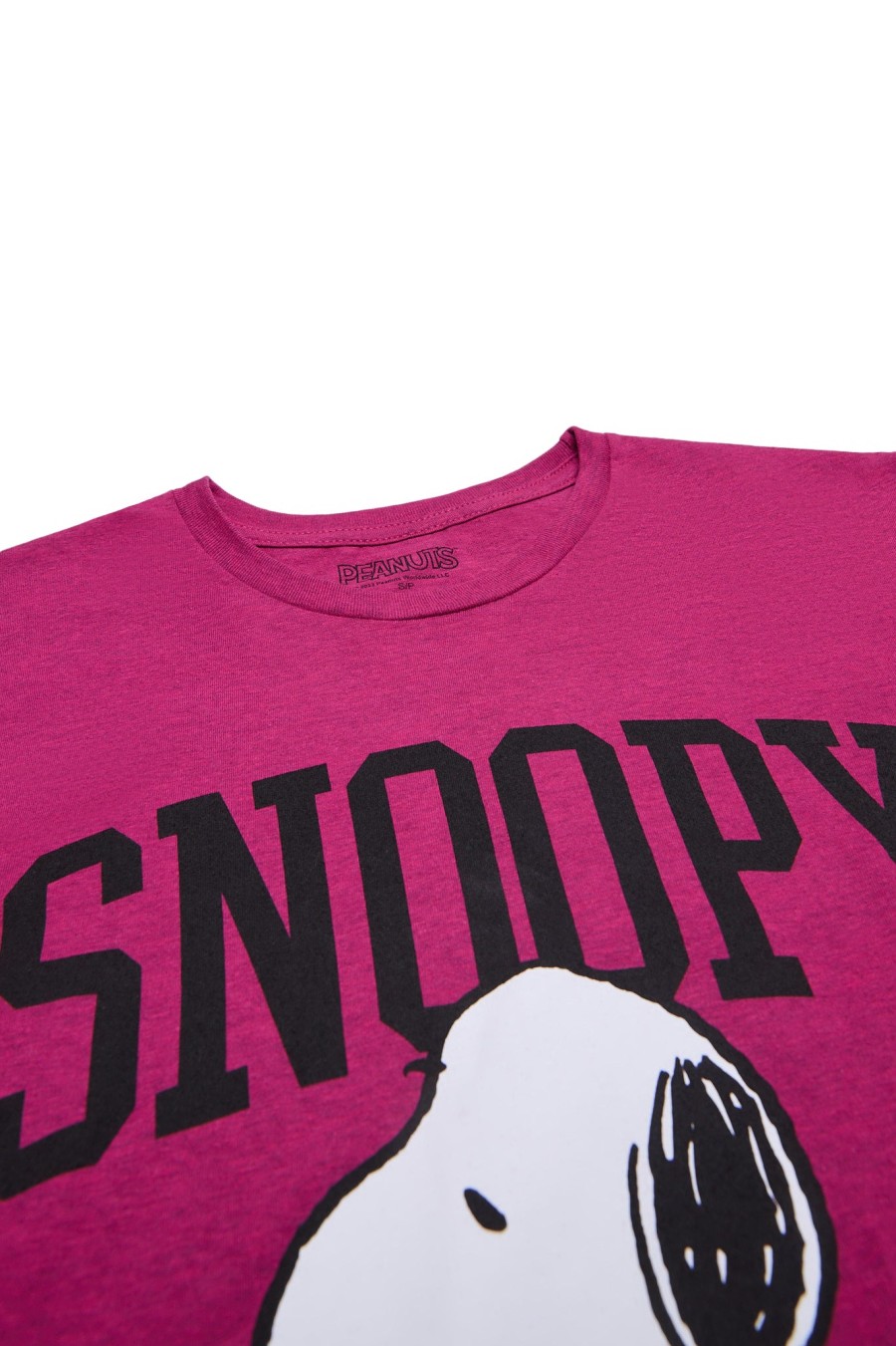 Aux Femmes Aéropostale T-Shirts | T-Shirt Decontracte Graphique Snoopy Peanuts Fuchsia