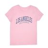 Aux Femmes Aéropostale Aeropostale | T-Shirt Classique Graphique Aeropostale Los Angeles Rose