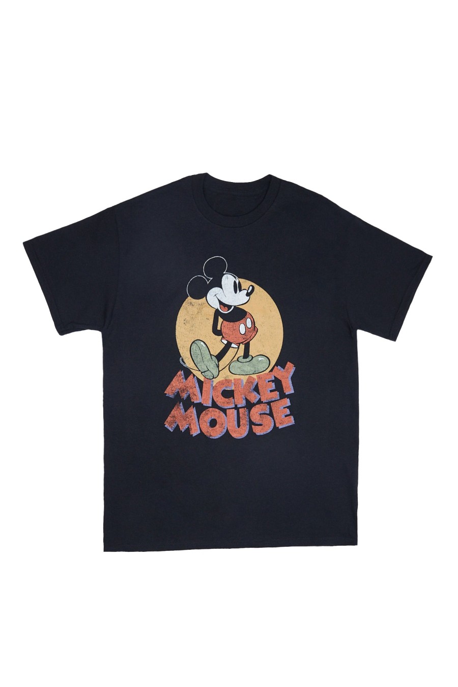 Aux Femmes Notes bleues T-Shirts | T-Shirt Petit Ami Graphique Walt Disney Mickey Mouse Noir