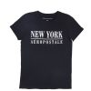 Aux Femmes Aéropostale T-Shirts Graphiques | T-Shirt Classique Graphique Aeropostale New York Noir