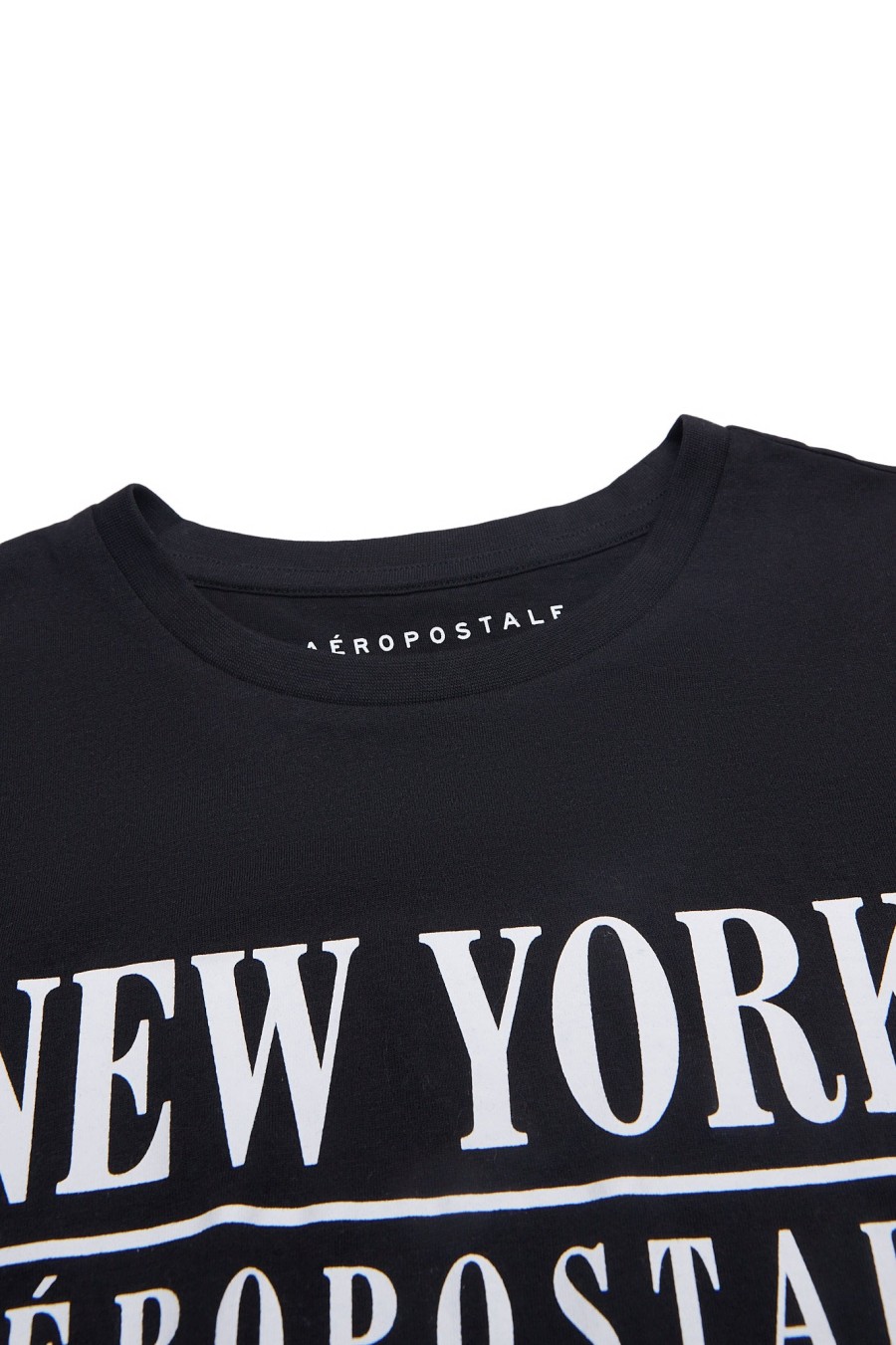 Aux Femmes Aéropostale T-Shirts Graphiques | T-Shirt Classique Graphique Aeropostale New York Noir