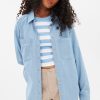 Aux Femmes Notes bleues Chemises + Flanelles | Chemise Boutonnee En Chambray