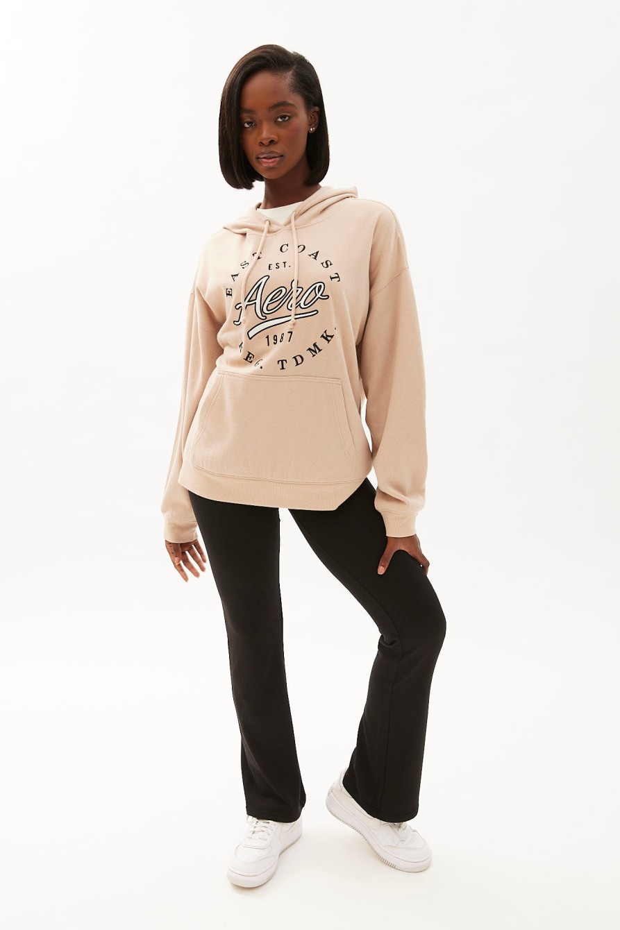 Aux Femmes Aéropostale Sweats A Capuche + Sweat-Shirts | Aero Graphic Boyfriend Sweat A Capuche Epais