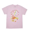 Aux Femmes Notes bleues Culture Pop | T-Shirt Petit Ami Graphique Arc-En-Ciel Strawberry Shortcake Rose Clair