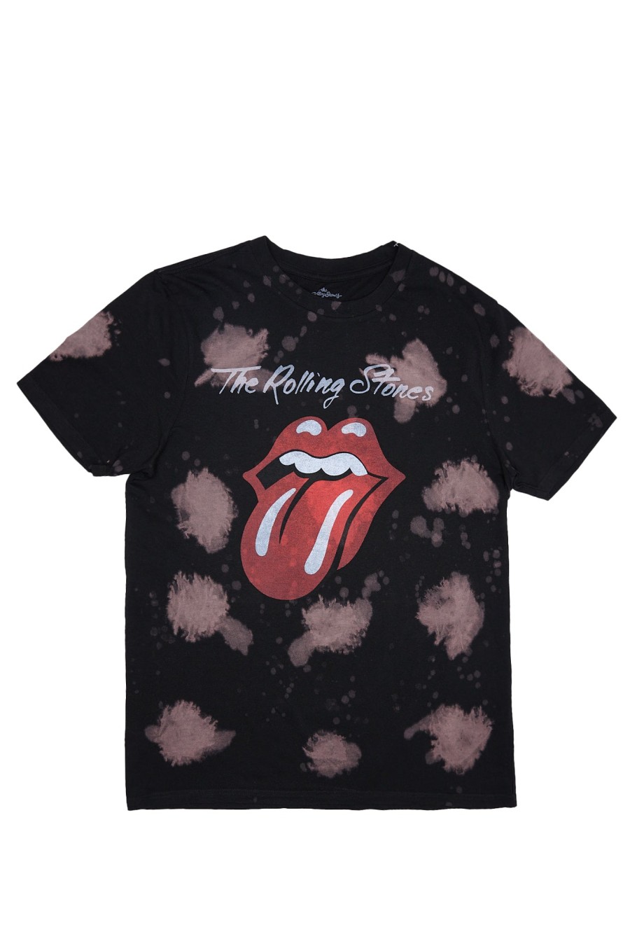 Pour Des Hommes Aéropostale T-Shirts Graphiques | T-Shirt Delave Graphique The Rolling Stones Noir