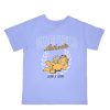 Aux Femmes Aéropostale T-Shirts Graphiques | T-Shirt Decontracte A Imprime Garfield Athletics Un Jean Bleu