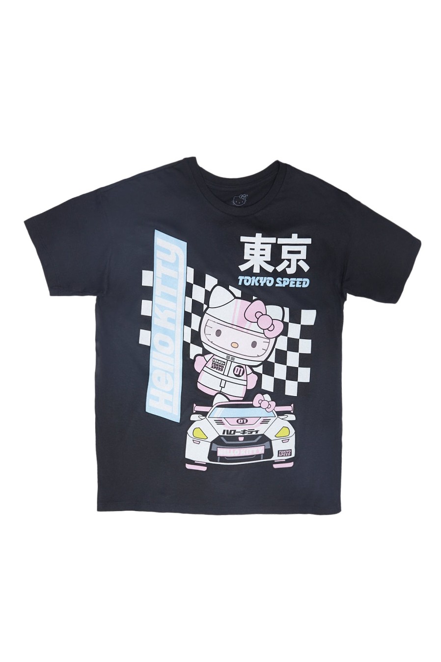 Aux Femmes Aéropostale T-Shirts | T-Shirt Decontracte A Imprime Hello Kitty Tokyo Speed Race Noir