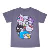 Aux Femmes Aéropostale T-Shirts Graphiques | T-Shirt Decontracte Graphique Hello Kitty Et Ses Amis Gris Fonce