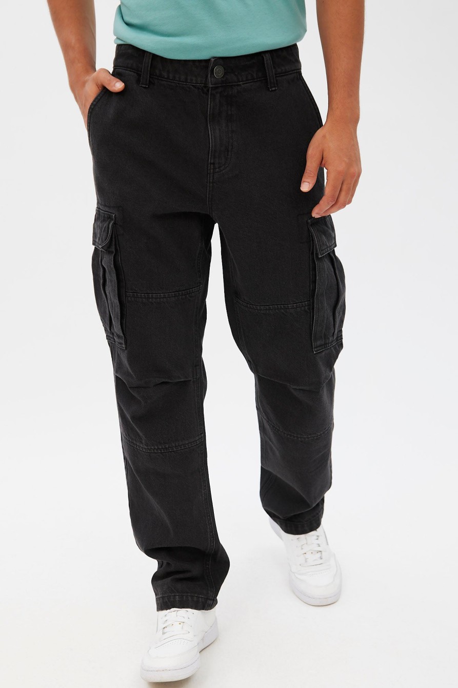 Pour Des Hommes Notes bleues | Pantalon Cargo En Jean