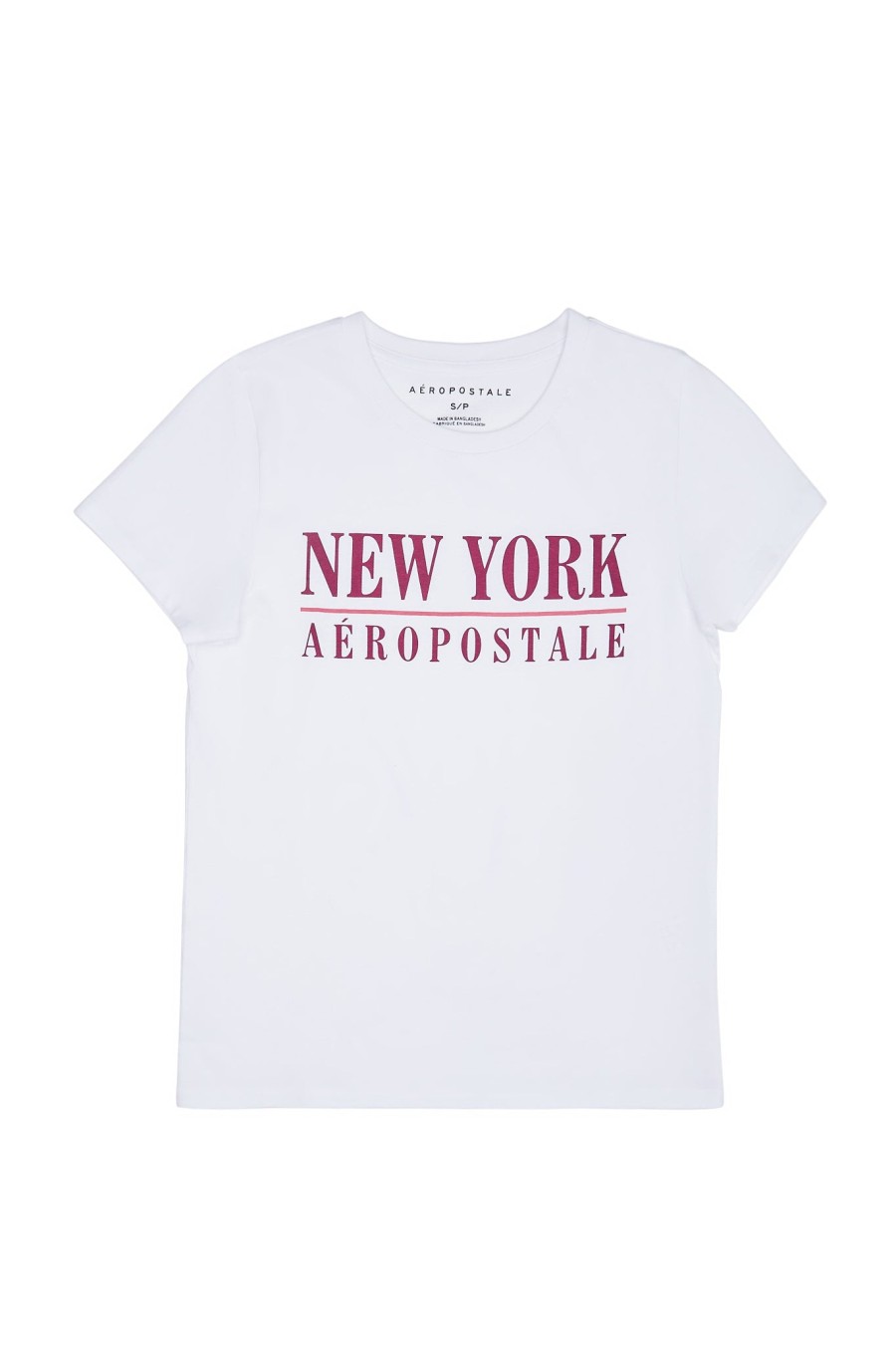 Aux Femmes Aéropostale T-Shirts Graphiques | T-Shirt Classique Graphique Aeropostale Nyc Blanc