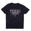 Pour Des Hommes Aéropostale Universite | T-Shirt Graphique Des Longhorns Du Texas Noir