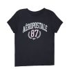 Aux Femmes Aéropostale T-Shirts | T-Shirt Classique Graphique Aero 87 Nyc Crest Noir