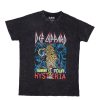 Aux Femmes Aéropostale T-Shirts Graphiques | Def Leppard Hysteria 1988 Tour Graphic T-Shirt Decontracte Mixte